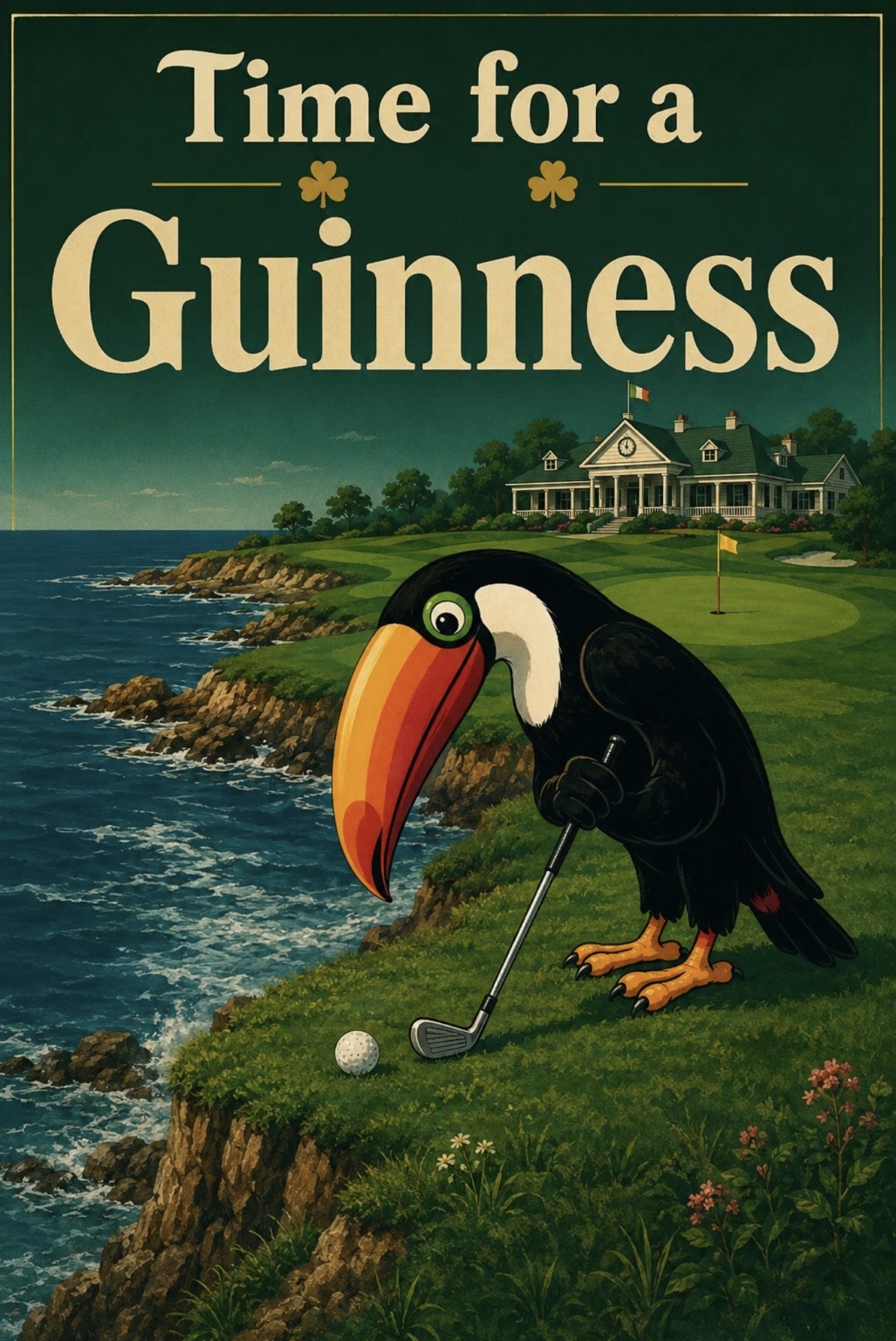 Time for a Guinness metal sign artwork